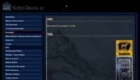 Screenshot of Kisko-Seura ry's site