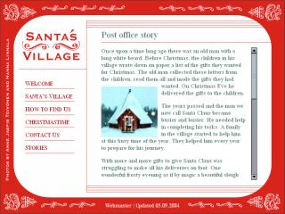 Screenshot of Santa's Village home page Screenshot of Santa's Village home page