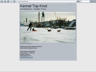 Screenshot of a kennel home page Screenshot of a kennel home page
